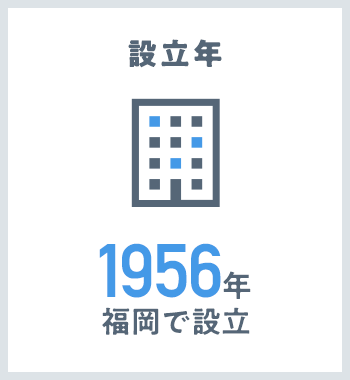 設立年1956年福岡で設立